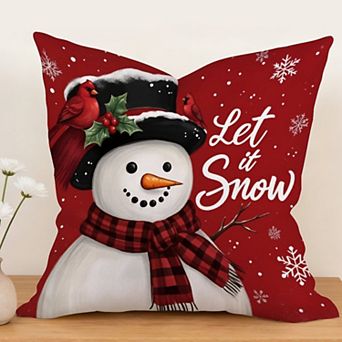 Decorative Throw Pillow Cover 18x18 Inch Square Spring Summer Winter Decorations