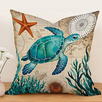 Decorative Throw Pillow Cover 18x18 Inch Square Spring Summer Winter Decorations