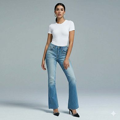 Women’s Short Sleeve Crew Neck Thong Bodysuit