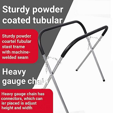 Folding Heavy-Duty Steel Workbench Stand for Garage Home Projects,750LBs Capacity