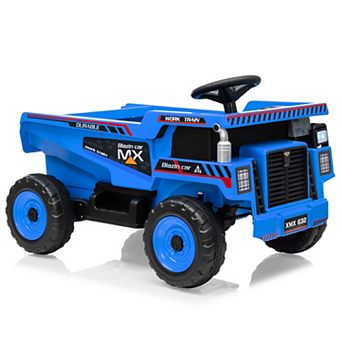 Kids 12V Ride On Dumper Truck, Dual Motor Electric Vehicle with Dump Function Shovel for Outdoor