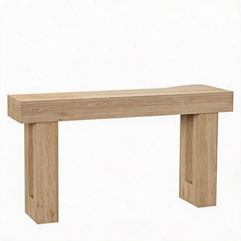 63 Inch Farmhouse Console Table, Rustic Wooden Entryway Sofa Table, Industrial Hallway Foyer Table