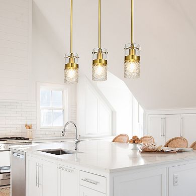 ZLAIQB 1-Light 3Pack Modern Glass Globe 3.54" Pendant Light