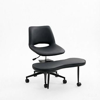 Ergonomic Swivel Criss Cross Chair, Height Adjustable Leisure Chair for Relaxation Meditation