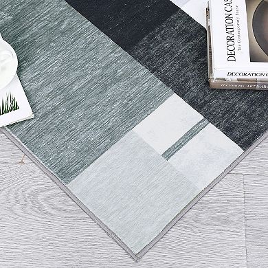 Area Rug Machine Washable Rug Modern Rugs Foldable Stain Resistant Carpet for Living Room Bedroom