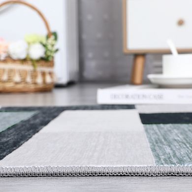 Area Rug Machine Washable Rug Modern Rugs Foldable Stain Resistant Carpet for Living Room Bedroom