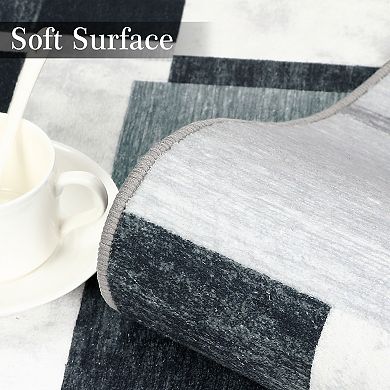 Area Rug Machine Washable Rug Modern Rugs Foldable Stain Resistant Carpet for Living Room Bedroom