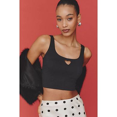 Women Cut Out Athletic Workout Cute Cami Ribbed Crop Tops