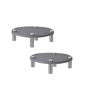 ANIXOL Diatomaceous Earth Plant Saucer Trays, Set of 2