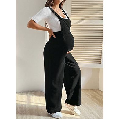 Womens Maternity Overalls Jumpsuit Romper Bodysuit Outfit