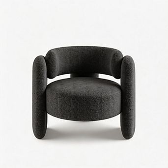 ANIXOL Open Back Boucle Accent Chair