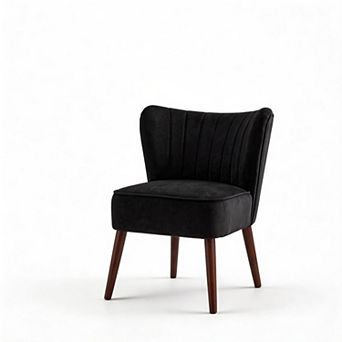 ANIXOL Velvet Armless Accent Chair