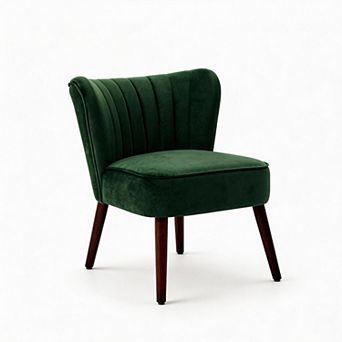 ANIXOL Velvet Armless Accent Chair