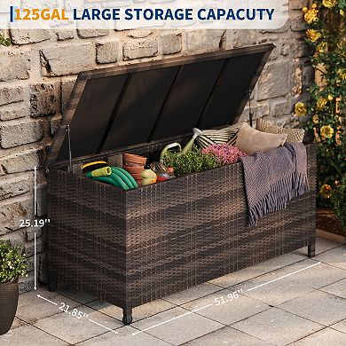ANIXOL Wheeled Outdoor Deck Storage Box