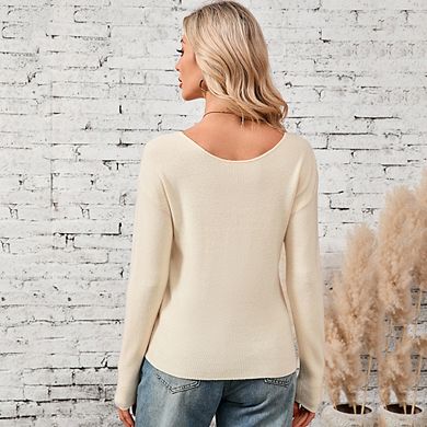 Women Knit Cardigan Lightweight Button Down Sweater