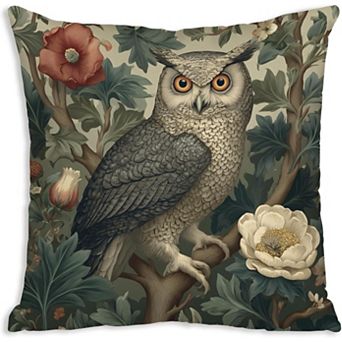 William Morris Owl Throw Pillow Covers Soft Decorative Cushion Covers