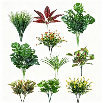 18 pc UV Resistant Artificial Boxwood Greenery