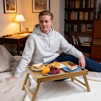 Acacia Wood Foldable Bed Tray