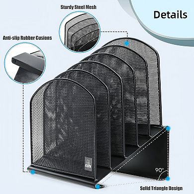 Tilted Vertical Metal File Organizer