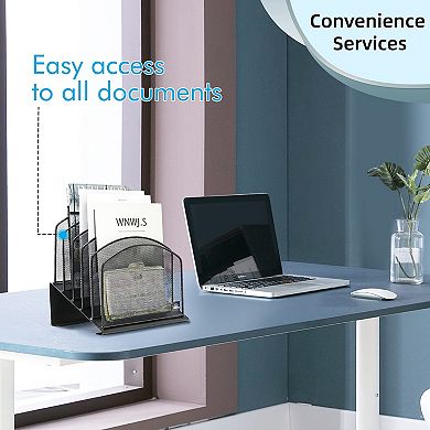 Tilted Vertical Metal File Organizer