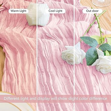 Cheesecloth Table Runners Sheer Boho Gauze for Wedding & Party Decor