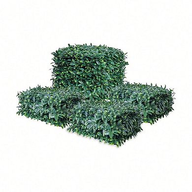 10Pcs Artificial Wall Panels 20 in Grass Wall Panels w/20 Zip Tiles Greenery Backdrop Privacy