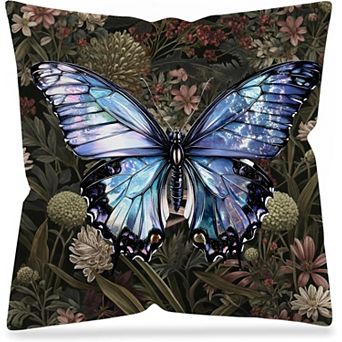 Vintage Butterfly Pillow Covers Double-Sided Cottagecore Floral Decor