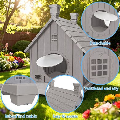 Cat House Condo Multi Style Pet Furniture Comfortable Hideaway for Indoor Cats