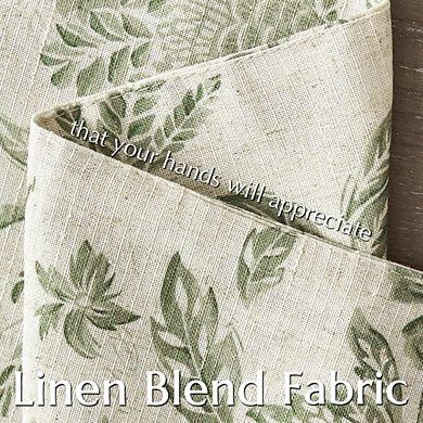 Linen Floral Placemats Set, Washable Rustic Table Mats