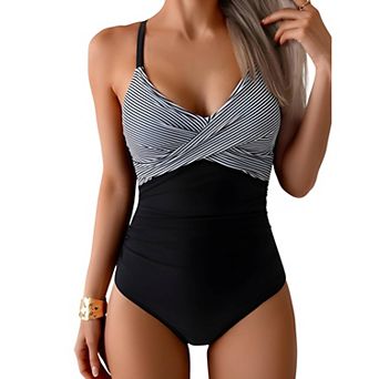 Modern V Neck Swimwear