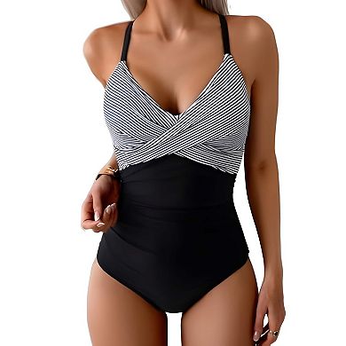 Modern V Neck Swimwear