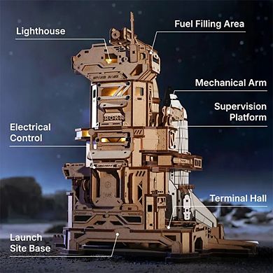 3D Puzzle Space Shuttle 446pcs DIY Gears Move