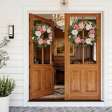Tulip Tassel Eucalyptus Butterfly Wreath