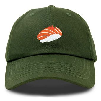 Dalix Salmon Sushi Embroidered Dad Cap