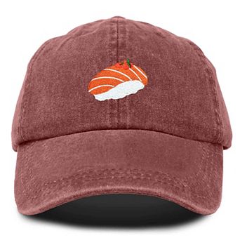 Dalix Salmon Sushi Embroidered Dad Cap