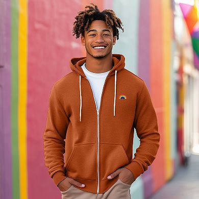 Dalix Rainbow Zip Hoodie