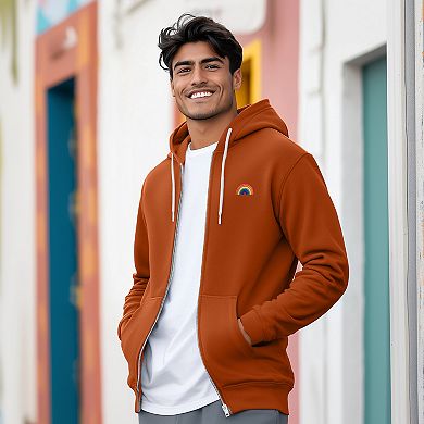 Dalix Rainbow Zip Hoodie