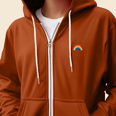Dalix Rainbow Zip Hoodie
