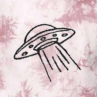 Dalix UFO Tie Dye Crewneck Sweatshirt
