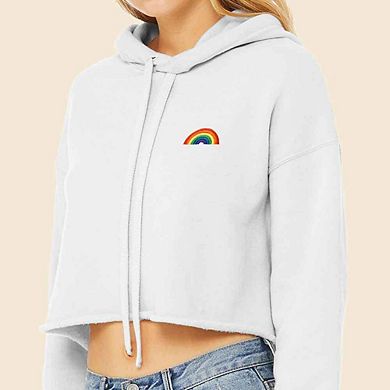 Dalix Rainbow Cropped Hoodie