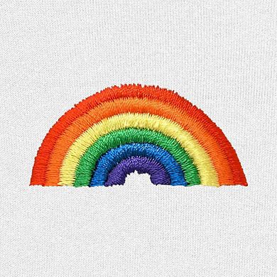 Dalix Rainbow Cropped Hoodie