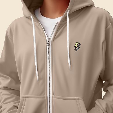 Dalix Lightning Bolt Zip Hoodie (Glow in the Dark)