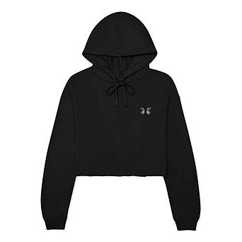 Dalix Butterfly Cropped Hoodie
