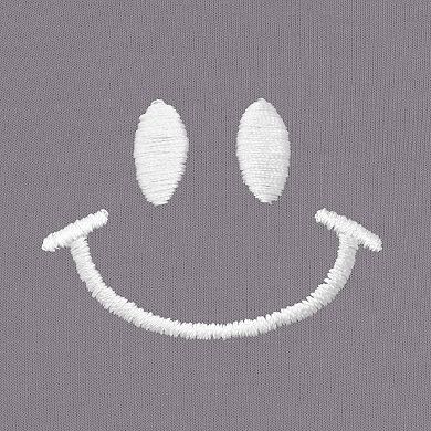 Dalix Smile Face Cropped Hoodie