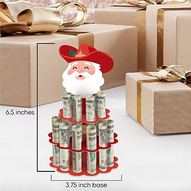 Christmas Cowboy - DIY Western Santa Party Money Holder Gift - Cash Cake