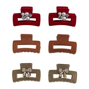Emberly 6-Pack Polished Statement Mini Clips