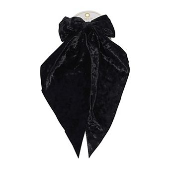 Emberly Black Velvet Bow Hair Accessory