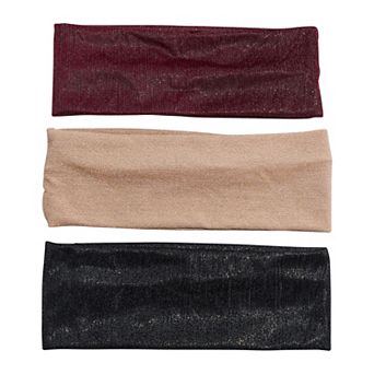 Emberly 3-Pack Glitter Headwraps