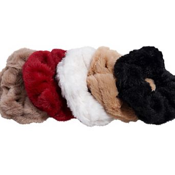 Emberly 5-Pack Plush Scrunchies