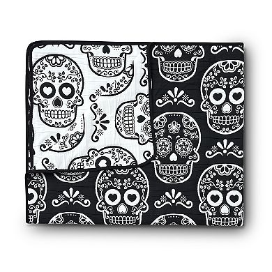 Greenland Home Fashions Sugar Skull Throw Blanket